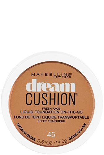 Maybelline New York Dream Cushion Fresh Face Liquid Foundation, Medium Beige, 0.51 Ounce 1 Maybelline New York Dream Cushion Fresh Face Liquid Foundation, Medium Beige, 0.51 Ounce