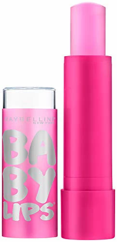 Maybelline New York Baby Lips Glow Lip Balm, My Pink, 0.13 Oz.