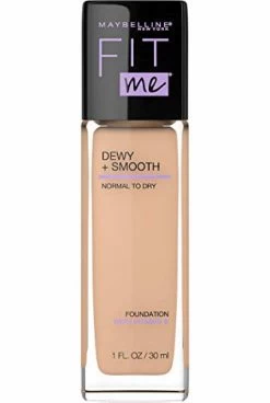 Maybelline New York Fit Me Dewy + Smooth Foundation,125 Nude Beige, 1 Fl. Oz (Pack Of 1) (Packaging May Vary)