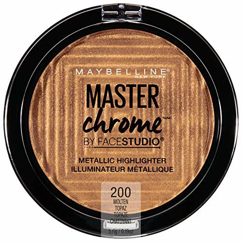Maybelline New York Facestudio Master Chrome Metallic Highlighter Makeup, Molten Topaz, 0.19 Ounce 1 Maybelline New York Facestudio Master Chrome Metallic Highlighter Makeup, Molten Topaz, 0.19 Ounce