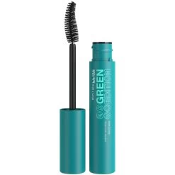 Maybelline Green Edition Mega Mousse Mascara Makeup, Blackest Black, 0.32 Fl Oz