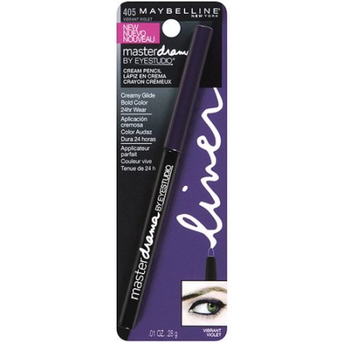Maybelline Eye Studio Master Drama Cream Pencil Eyeliner 1 Maybelline Eye Studio Master Drama Cream Pencil Eyeliner