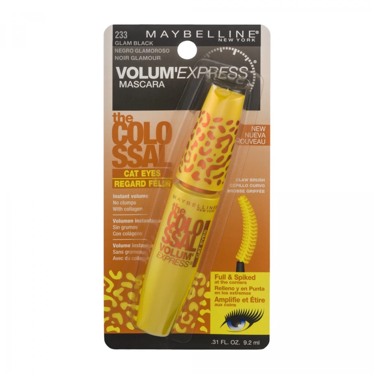 Maybelline Volum' Express The Colossal Cat Eyes Washable Mascara, Glam Black, 0.31 Fl Oz 2 Maybelline Volum' Express The Colossal Cat Eyes Washable Mascara, Glam Black, 0.31 Fl Oz - Image 2