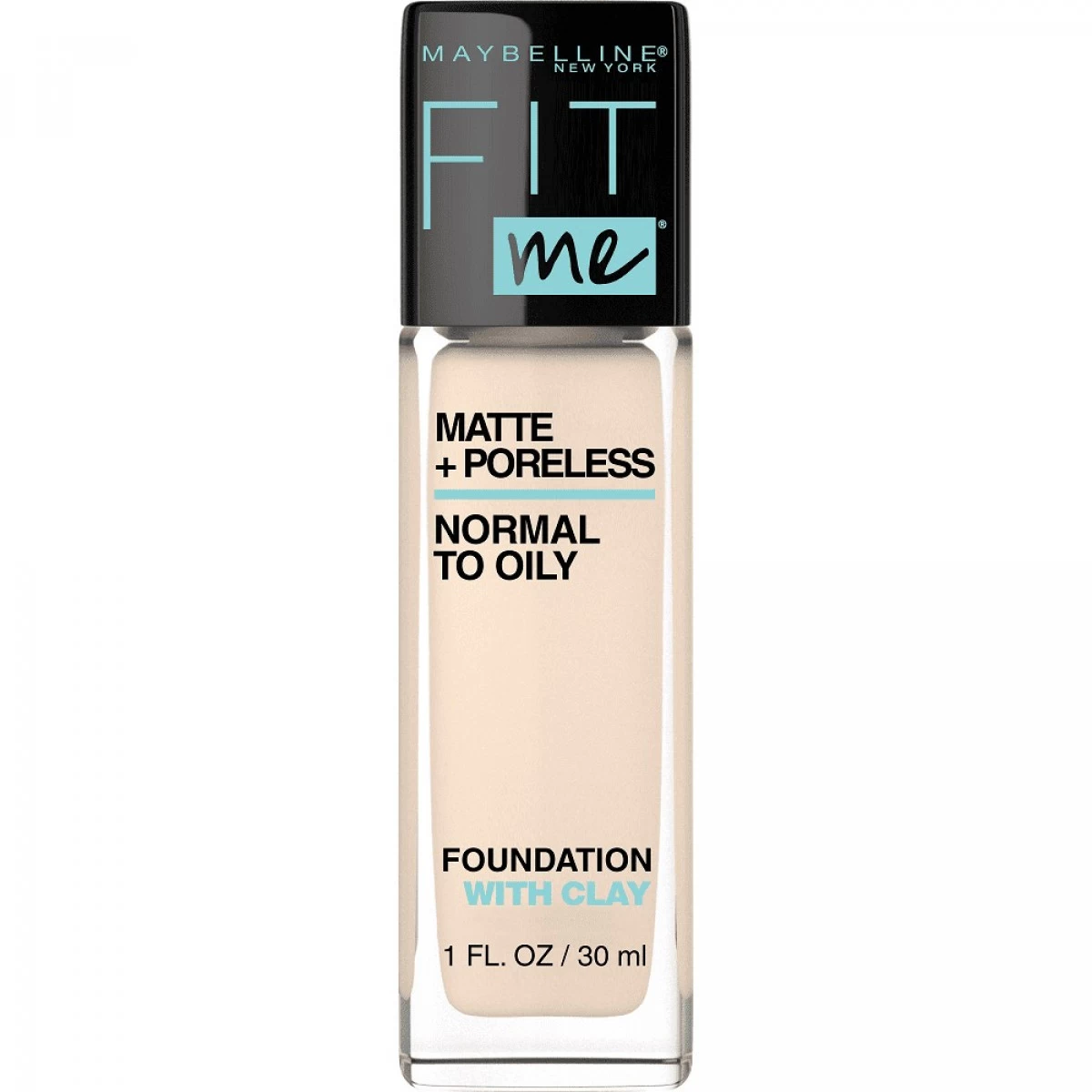 Maybelline Fit Me Matte + Poreless Liquid Foundation Makeup, Porcelain, 1 Fl. Oz. 1 Maybelline Fit Me Matte + Poreless Liquid Foundation Makeup, Porcelain, 1 Fl. Oz.