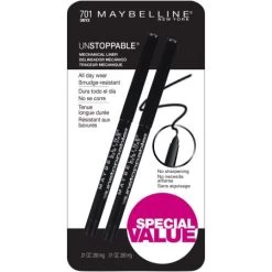 Maybelline New York Unstoppable 701 Onyx Mechanical Liner Special Value, .01 Oz, 2 Count