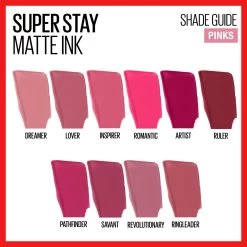 Maybelline Super Stay Matte Ink Liquid Lipstick, Lip Makeup, Lover, 0.17 Fl. Oz. -Maybelline Cosmetic 041554496918 2