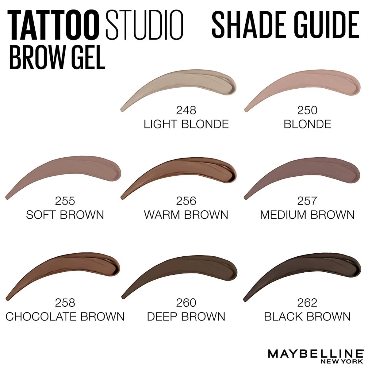 Maybelline Tattoo Studio Waterproof Eyebrow Gel Makeup, Blonde, 0.23 Fl Oz 2 Maybelline Tattoo Studio Waterproof Eyebrow Gel Makeup, Blonde, 0.23 Fl Oz - Image 2