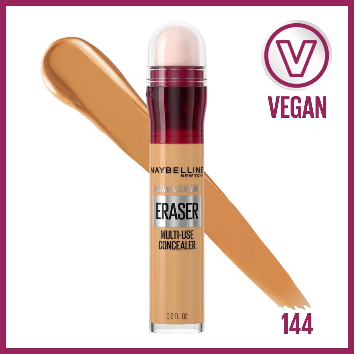 Maybelline Instant Age Rewind Instant Eraser Multi-Use Concealer, 144, 0.2 Fl Oz 2 Maybelline Instant Age Rewind Instant Eraser Multi-Use Concealer, 144, 0.2 Fl Oz - Image 2