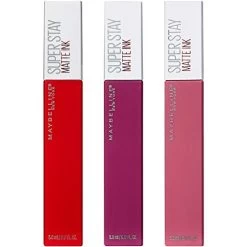 Maybelline New York Maybelline Superstay Matte Ink Liquid Lipstick 3 Piece Gift Set