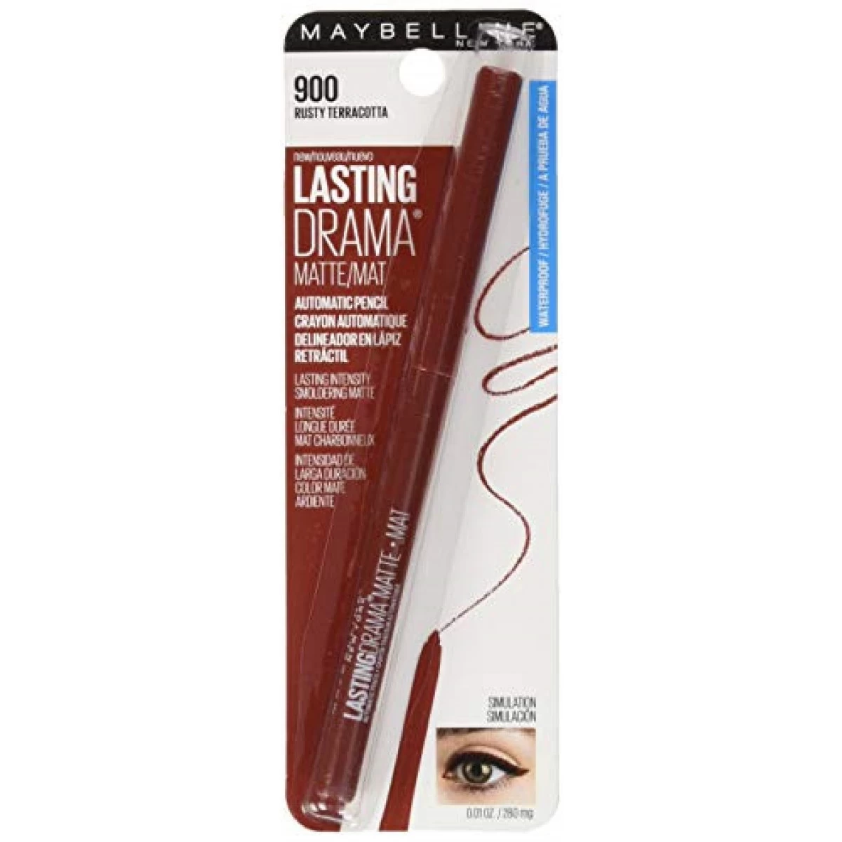 Maybelline New York MAYBELLINE Lasting Drama Matte Eyeliner Makeup Rusty Terracotta 0.01oz/0.28 G 2 Maybelline New York MAYBELLINE Lasting Drama Matte Eyeliner Makeup Rusty Terracotta 0.01oz/0.28 G - Image 2