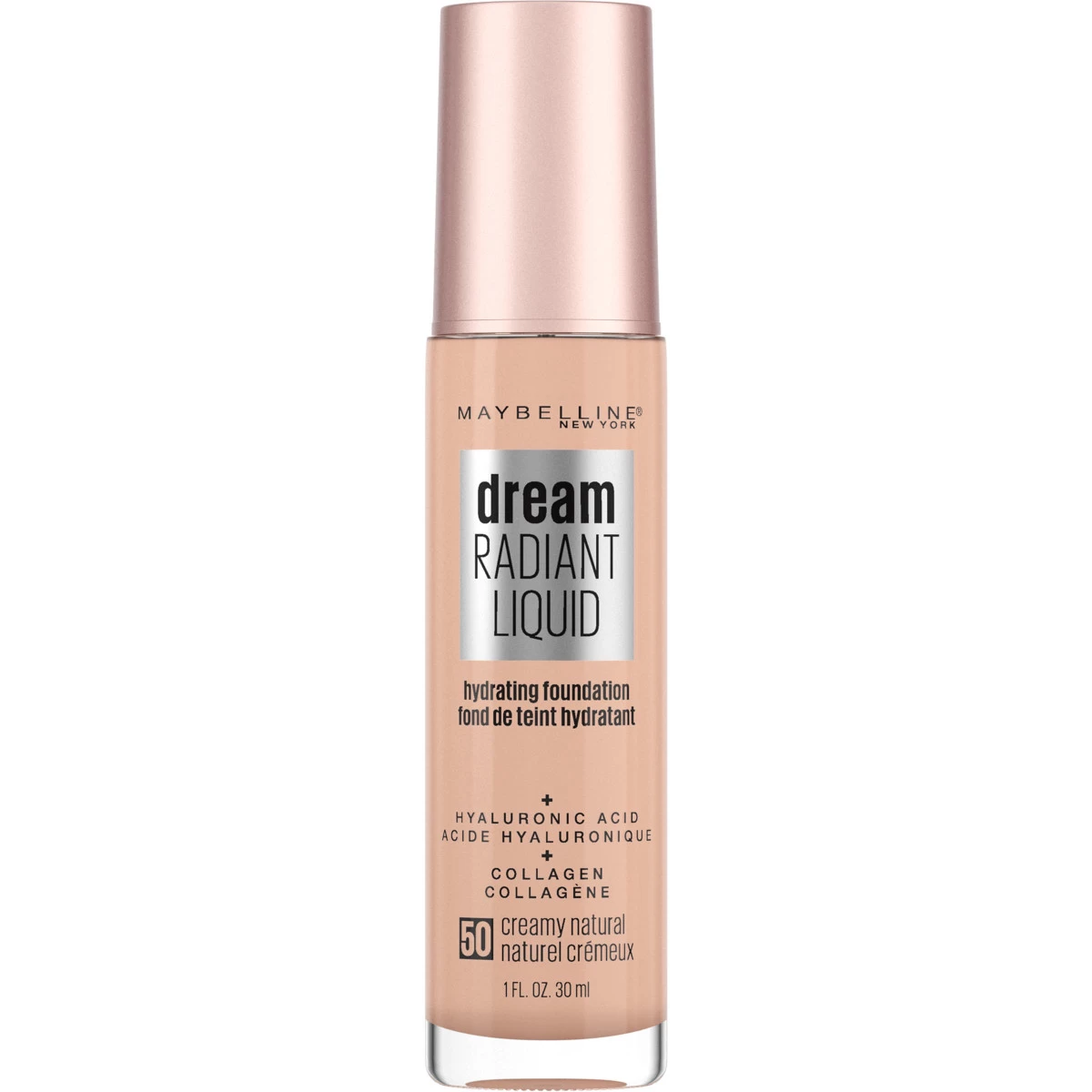 Maybelline Dream Radiant Liquid Medium Coverage Hydrating Foundation, Creamy Natural, 1 Fl Oz 1 Maybelline Dream Radiant Liquid Medium Coverage Hydrating Foundation, Creamy Natural, 1 Fl Oz
