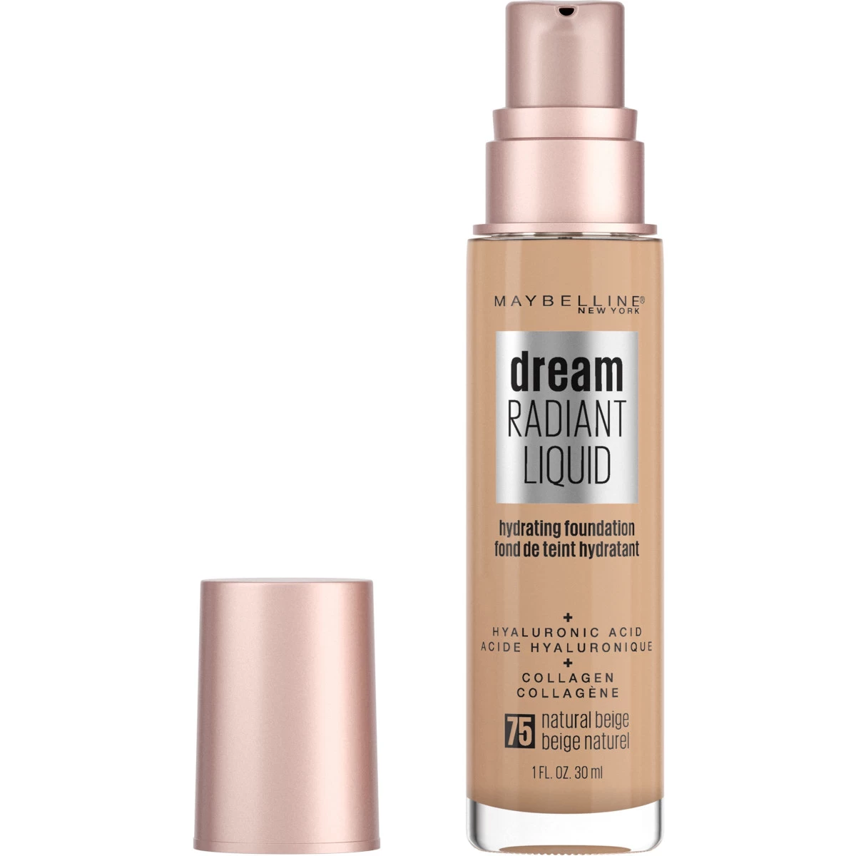 Maybelline Dream Radiant Liquid Medium Coverage Hydrating Foundation, Natural Beige, 1 Fl Oz 2 Maybelline Dream Radiant Liquid Medium Coverage Hydrating Foundation, Natural Beige, 1 Fl Oz - Image 2