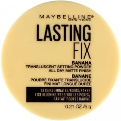 Maybelline Lasting Fix Banana Powder, Loose Setting Powder Makeup, Banana, 0.21 Oz.