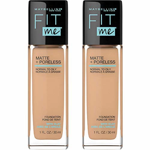 Maybelline New York Maybelline Fit Me Matte + Poreless Liquid Foundation Makeup, Soft Tan, 2 COUNT Oil-Free Foundation 1 Maybelline New York Maybelline Fit Me Matte + Poreless Liquid Foundation Makeup, Soft Tan, 2 COUNT Oil-Free Foundation