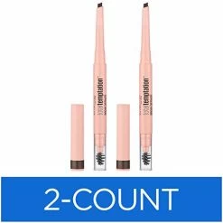 Maybelline New York Maybelline Total Temptation Eyebrow Definer Pencil, Deep Brown, 2 Count