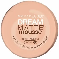 Maybelline New York Dream Matte Mousse Foundation, Creamy Natural, 0.64 Fl Oz (Pack Of 1)