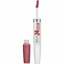 Maybelline New York Maybelline SuperStay 24 2-Step Liquid Lipstick Makeup, Forever Chestnut, 1 Kit