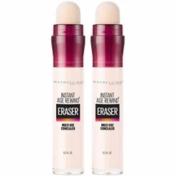 Maybelline New York Maybelline Instant Age Rewind Eraser Dark Circles Treatment Multi-Use Concealer, Cool Ivory, 0.2 Fl Oz (Pack Of 2) (Packaging May Vary)