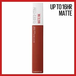 Maybelline New York Maybelline SuperStay Matte Ink City Edition Liquid Lipstick Makeup, Pigmented Matte,, Long-Lasting Wear, Smooth Matte Finish, Ground-Breaker, 0.17 Fl Oz, Pack Of 1 5 Maybelline New York Maybelline SuperStay Matte Ink City Edition Liquid Lipstick Makeup, Pigmented Matte,, Long-Lasting Wear, Smooth Matte Finish, Ground-Breaker, 0.17 Fl Oz, Pack Of 1 -Maybelline Cosmetic 0462559 maybelline superstay matte ink city edition liquid lipstick makeup pigmented matte long lasting wear
