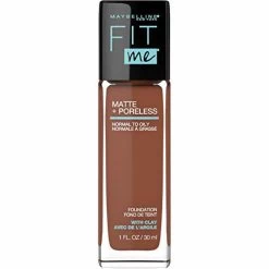 Maybelline New York Maybelline Fit Me Matte + Poreless Liquid Foundation Makeup, Nutmeg, 1 Fl; Oz; Oil-Free Foundation
