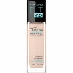 Maybelline New York Maybelline Fit Me Matte + Poreless Liquid Foundation Makeup, Natural Ivory, 1 Fl; Oz; Oil-Free Foundation