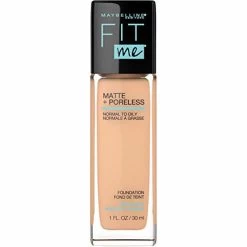 Maybelline New York Maybelline Fit Me Matte + Poreless Liquid Foundation Makeup, Nude Beige, 1 Fl. Oz. Oil-Free Foundation