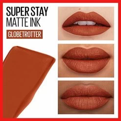 Maybelline New York Maybelline SuperStay Matte Ink City Edition Liquid Lipstick Makeup, Pigmented Matte,, Long-Lasting Wear, Smooth Matte Finish, Globetrotter, 0.17 Fl Oz, Pack Of 1 -Maybelline Cosmetic 0473771 maybelline superstay matte ink city edition liquid lipstick makeup pigmented matte long lasting wear