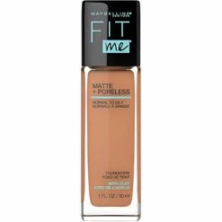 Maybelline New York Maybelline Fit Me Matte + Poreless Liquid Foundation Makeup, Toffee, 1 Fl. Oz. Oil-Free Foundation
