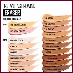 Maybelline New York Maybelline Instant Age Rewind Eraser Dark Circles Treatment Concealer, Deep Bronze, 0.2 Fl Oz (Pack Of 1)(Packaging May Vary) -Maybelline Cosmetic 0479281 maybelline instant age rewind eraser dark circles treatment concealer deep bronze 02 fl oz pack of 1