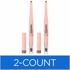 Maybelline New York Maybelline Total Temptation Eyebrow Definer Pencil, Soft Brown, 2 Count