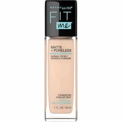 Maybelline New York Maybelline Fit Me Matte + Poreless Liquid Foundation Makeup, Ivory, 1 Fl; Oz; Oil-Free Foundation