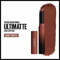 Maybelline New York Maybelline Color Sensational Ultimatte Lipstick, Lightweight Comfortable Lip Color, Intense Color Pigment, Soft Powder, Matte Slim Lipstick, More Truffle, 0.06 Oz. -Maybelline Cosmetic 0506454 maybelline color sensational ultimatte lipstick lightweight comfortable lip color intense color pigm