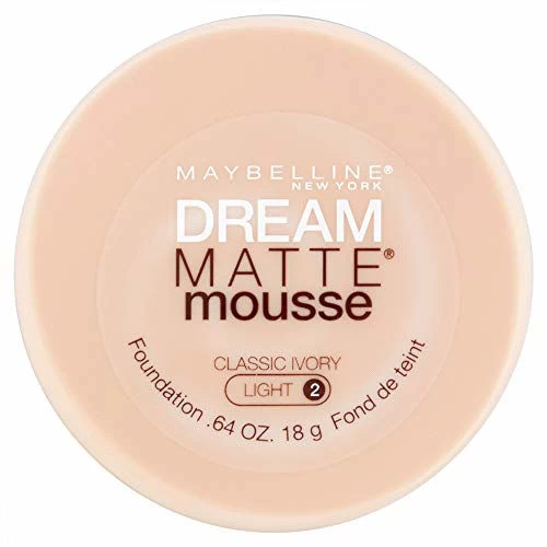 Maybelline New York Maybelline Dream Matte Mousse Foundation, Classic Ivory, 0.64 Fl Oz (Pack Of 1) 2 Maybelline New York Maybelline Dream Matte Mousse Foundation, Classic Ivory, 0.64 Fl Oz (Pack Of 1) - Image 2