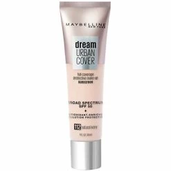 Maybelline New York Maybelline Dream Urban Cover Flawless Coverage Foundation Makeup, SPF 50, Natural Ivory