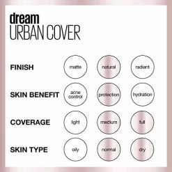 Maybelline New York Maybelline Dream Urban Cover Flawless Coverage Foundation Makeup, SPF 50, Toffee -Maybelline Cosmetic 0556232 maybelline dream urban cover flawless coverage foundation makeup spf 50 toffee