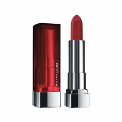 Maybelline New York Maybelline Color Sensational Lipstick, Lip Makeup, Matte Finish, Hydrating Lipstick, Nude, Pink, Red, Plum Lip Color, Rich Ruby, 0.15 Oz. (Packaging May Vary)