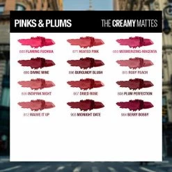 Maybelline New York Maybelline Color Sensational Lipstick, Lip Makeup, Matte Finish, Hydrating Lipstick, Nude, Pink, Red, Plum Lip Color, Rich Ruby, 0.15 Oz. (Packaging May Vary) -Maybelline Cosmetic 0557969 maybelline color sensational lipstick lip makeup matte finish hydrating lipstick nude pink red plum