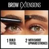 Maybelline New York Brow Extensions Eyebrow Fiber Pomade Crayon, Fiber Stickeyebrow Makeup, Soft Matte Finish, 260 DEEP BROWN, 0.014 Ounce
