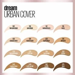 Maybelline New York Maybelline Dream Urban Cover Flawless Coverage Foundation Makeup, SPF 50, Porcelain