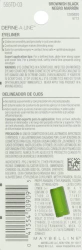 Maybelline New York Define-A-Line Eyeliner, Brownish Black, 0.01 Fl. Oz.