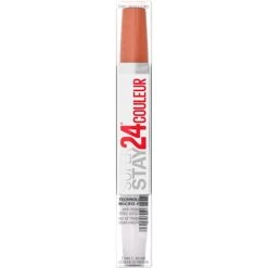 Maybelline New York SuperStay 24, 2-Step Long Lasting Liquid Lipstick And Lip Balm, High-Impact Lip Color, Satin Finish, 910 Copper Glisten