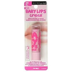 Maybelline New York Baby Lips Crystal Lip Balm, Pink Quartz [140] 0.15 Oz (Pack Of 3)