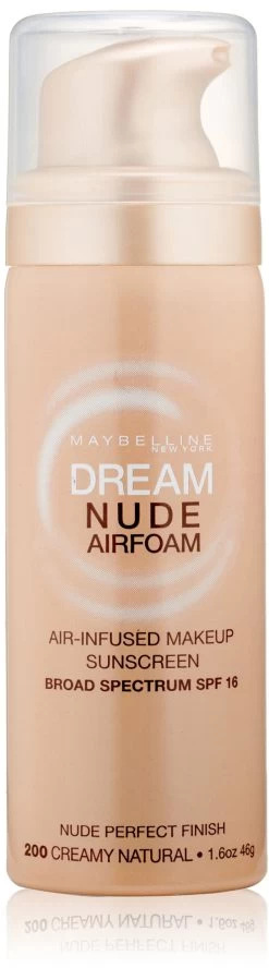 Maybelline New York Dream Nude Airfoam Foundation, Creamy Natural, 1.6 Ounce