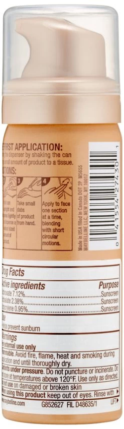 Maybelline New York Dream Nude Airfoam Foundation, Nude, 1.6 Ounce -Maybelline Cosmetic 1001601 maybelline new york dream nude airfoam foundation nude 16 ounce