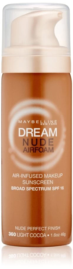 Maybelline New York Dream Nude Airfoam Foundation, Light Cocoa, 1.6 Ounce