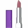 Maybelline New York Maybelline Color Sensational Lipstick, Lip Makeup, Matte Finish, Hydrating Lipstick, Nude, Pink, Red, Plum Lip Color, Mauve It, 0.15 Oz; (Packaging May Vary)