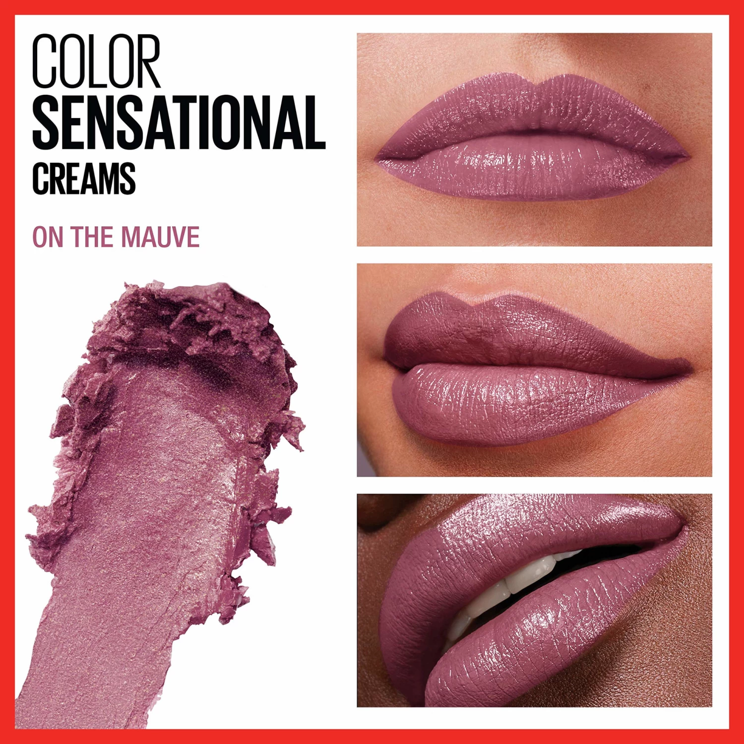 Maybelline New York Maybelline Color Sensational Lipstick, Lip Makeup, Cream Finish, Hydrating Lipstick, On The Mauve, Mauve 0.15 Oz 3 Maybelline New York Maybelline Color Sensational Lipstick, Lip Makeup, Cream Finish, Hydrating Lipstick, On The Mauve, Mauve 0.15 Oz - Image 3