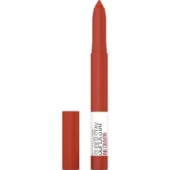 Maybelline New York Maybelline Super Stay Ink Crayon Lipstick, Precision Tip Matte Lip Crayon With Built-in Sharpener, Longwear Up To 8Hrs, Rise To The Top, Burnt Sienna, 0.04 Oz