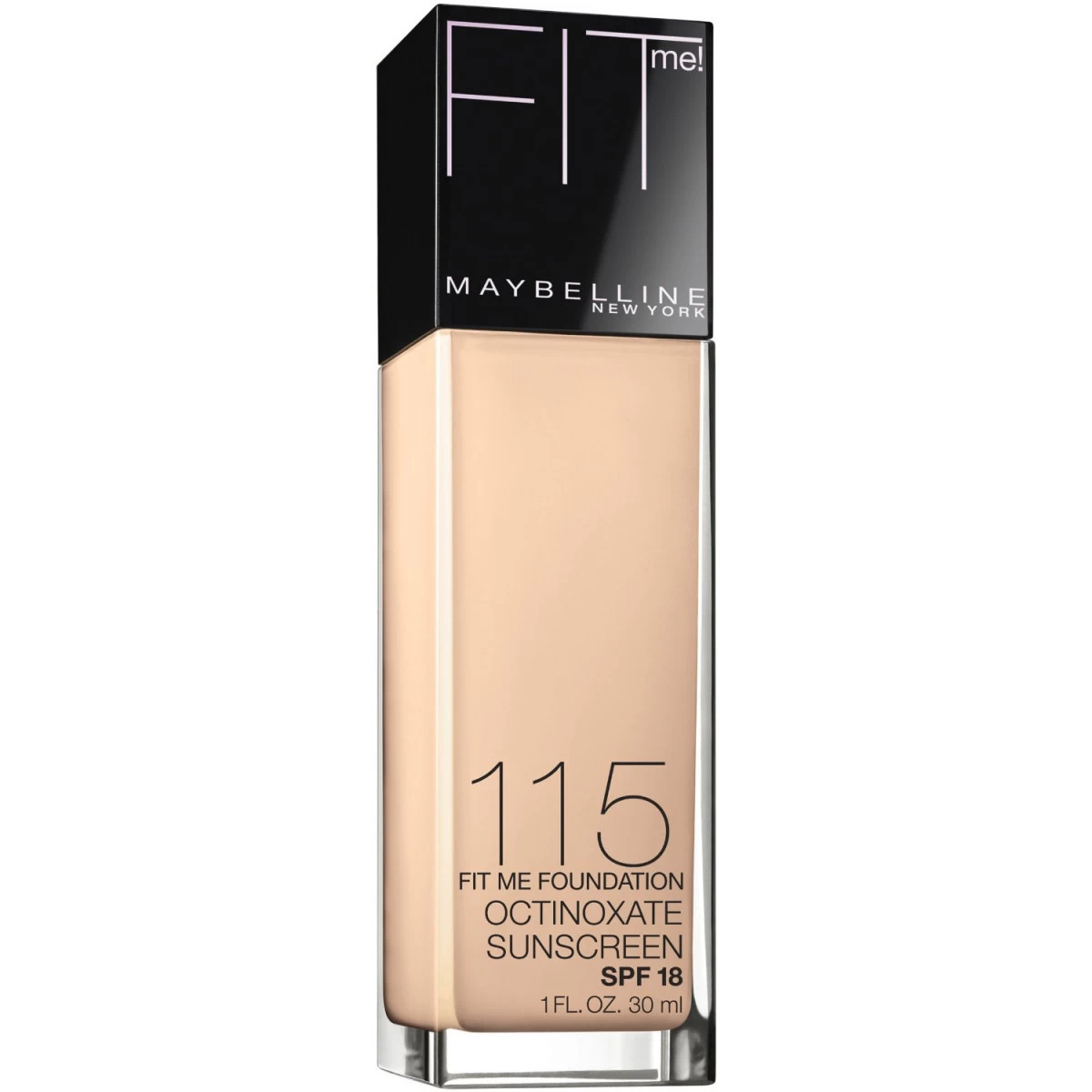 Maybelline New York Fit Me! Foundation, 115 Ivory, SPF 18, 1.0 Fluid Ounce 1 Maybelline New York Fit Me! Foundation, 115 Ivory, SPF 18, 1.0 Fluid Ounce