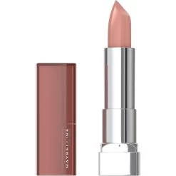 Maybelline New York Maybelline Color Sensational Lipstick, Lip Makeup, Cream Finish, Hydrating Lipstick, Nude, Pink, Red, Plum Lip Color, Nude Lust, 0.15 Oz. (Packaging May Vary)